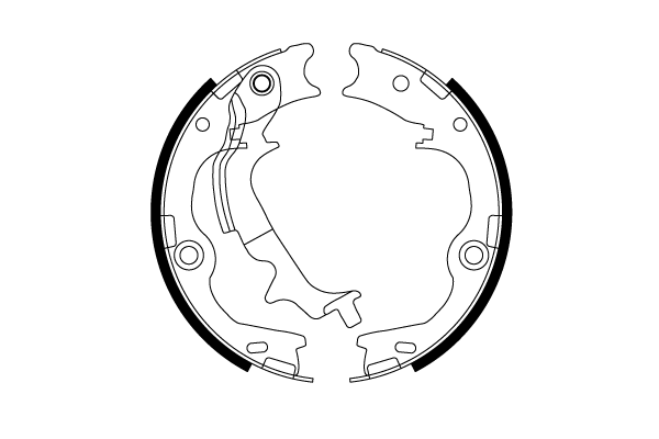 Brake Shoe Set, parking brake (GS8817)