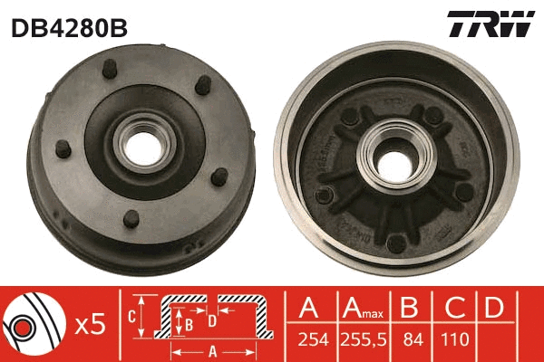 Brake Drum (DB4280B)