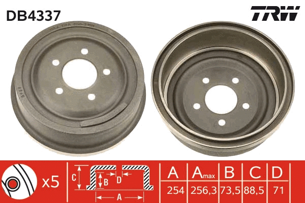 Brake Drum (DB4337)