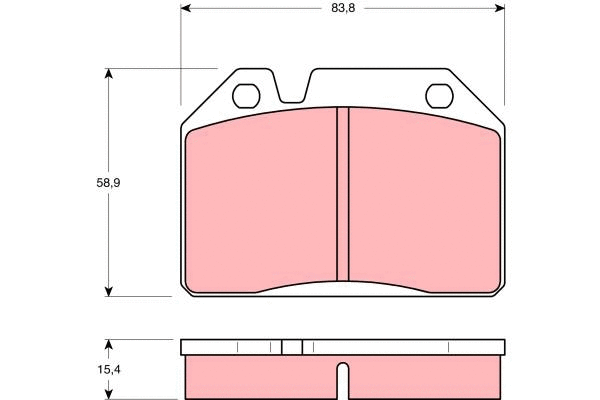 Brake Pad Set, disc brake (GDB119)