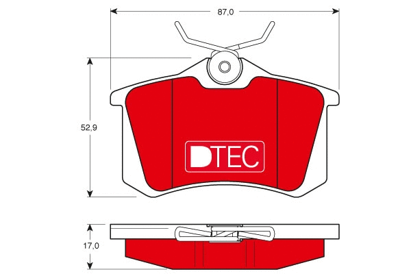 Brake Pad Set, disc brake (GDB1330DTE)