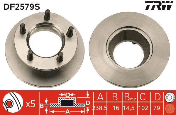 Brake Disc (DF2579S)