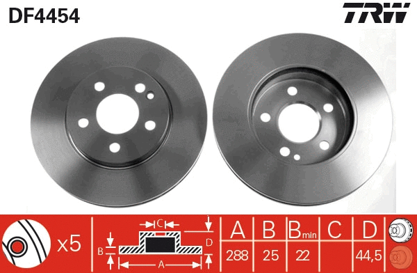 Brake Disc (DF4454)