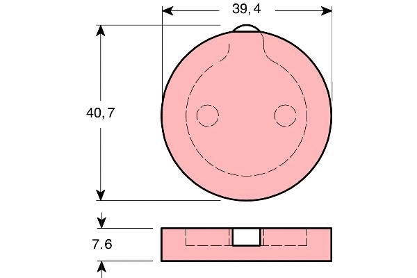 Brake Pad Set, disc parking brake (GDB166)