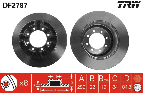 Brake Disc (DF2787)