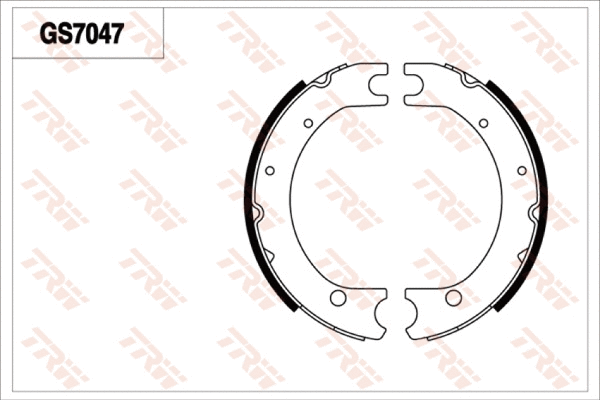 Brake Shoe Set, parking brake (GS7047)