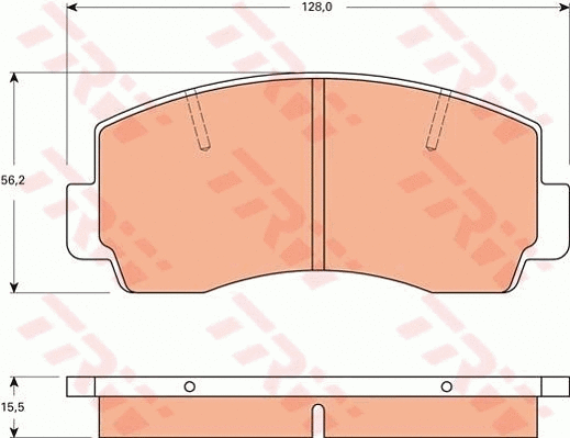 Brake Pad Set, disc brake (GDB7560)