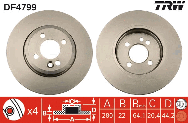 Brake Disc (DF4799)
