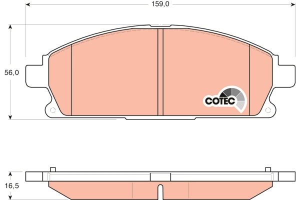 Brake Pad Set, disc brake (GDB3293AT)