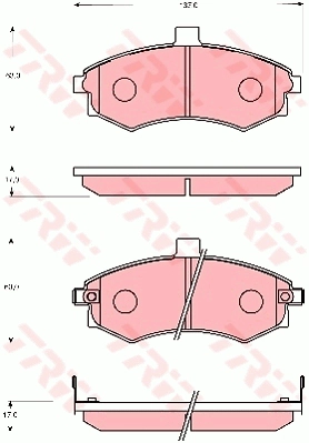 Brake Pad Set, disc brake (GDB7665AT)