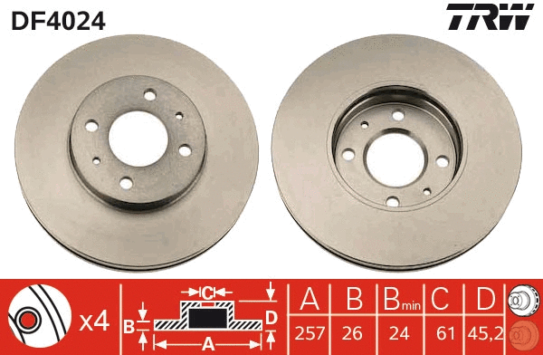Brake Disc (DF4024)