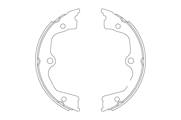Brake Shoe Set, parking brake (GS8821)