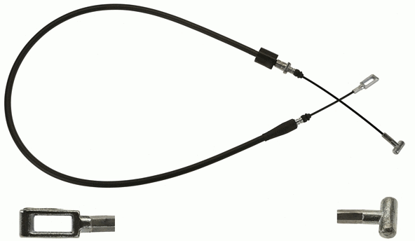 Cable Pull, parking brake (GCH618)