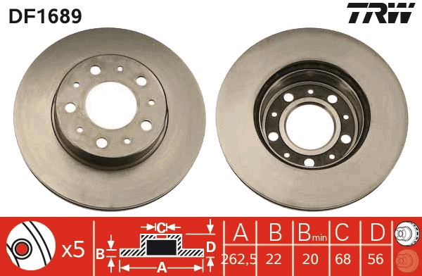 Brake Disc (DF1689)