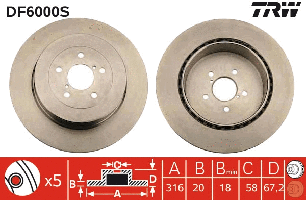 Brake Disc (DF6000S)