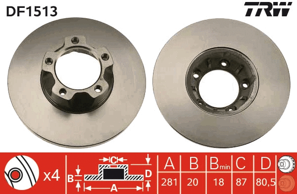 Brake Disc (DF1513)