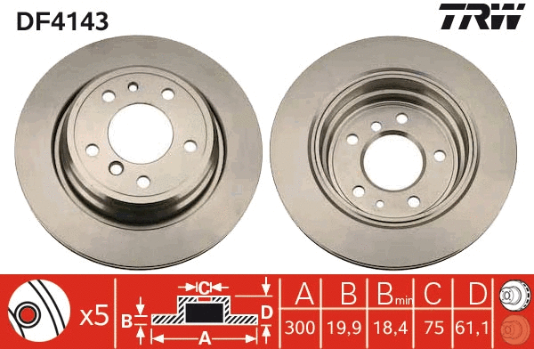 Brake Disc (DF4143)