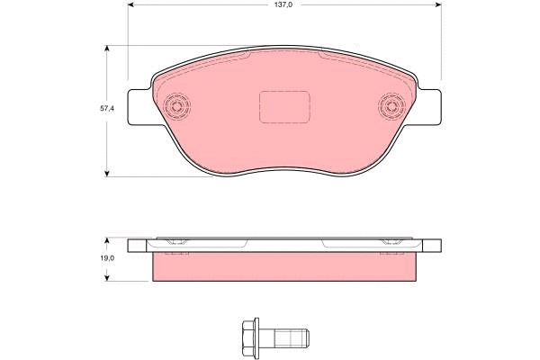 Brake Pad Set, disc brake (GDB1591)