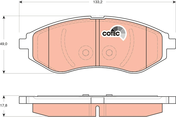 Brake Pad Set, disc brake (GDB3330AT)