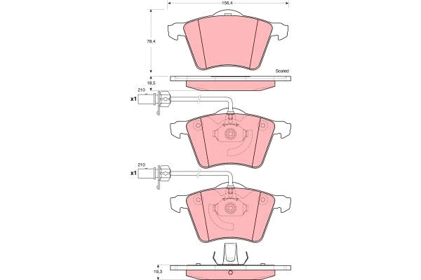 Brake Pad Set, disc brake (GDB1459)