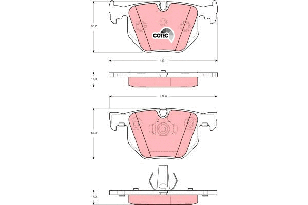 Brake Pad Set, disc brake (GDB1499)