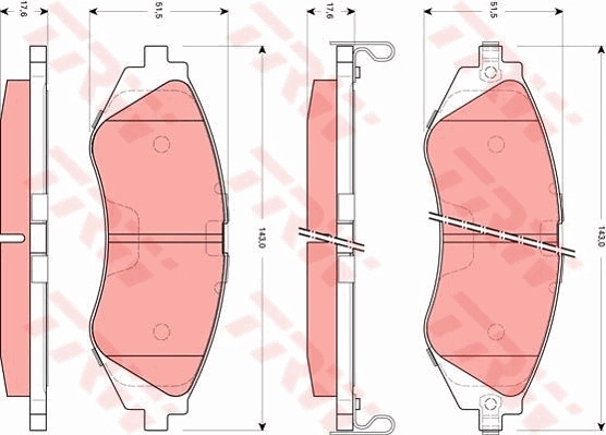 Brake Pad Set, disc brake (GDB7583DT)