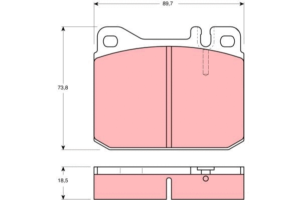 Brake Pad Set, disc brake (GDB1103)