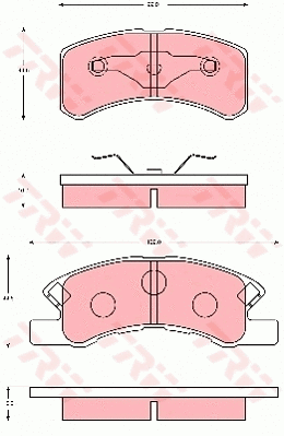 Brake Pad Set, disc brake (GDB7114)
