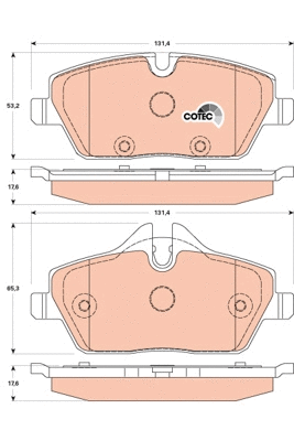 Brake Pad Set, disc brake (GDB1870)