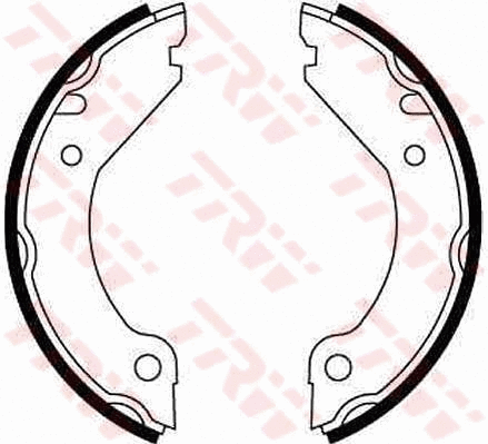 Brake Shoe Set, parking brake (GS8204)