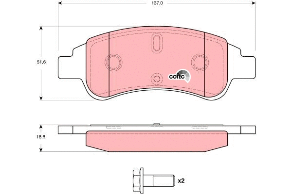 Brake Pad Set, disc brake (GDB1623)