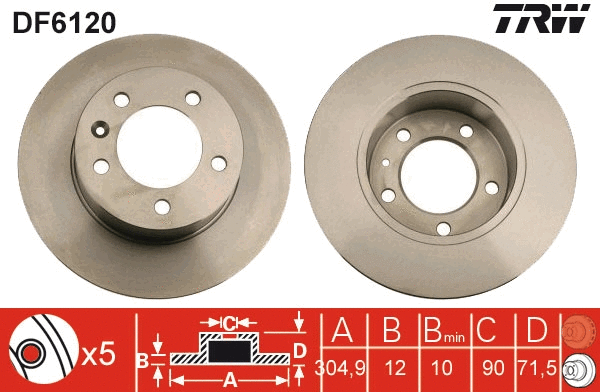 Brake Disc (DF6120)