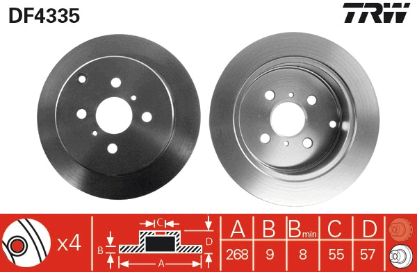 Brake Disc (DF4335)