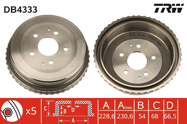 Brake Drum (DB4333)
