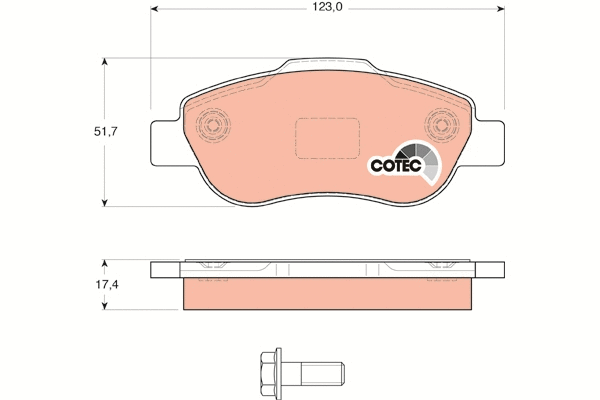 Brake Pad Set, disc brake (GDB1589)