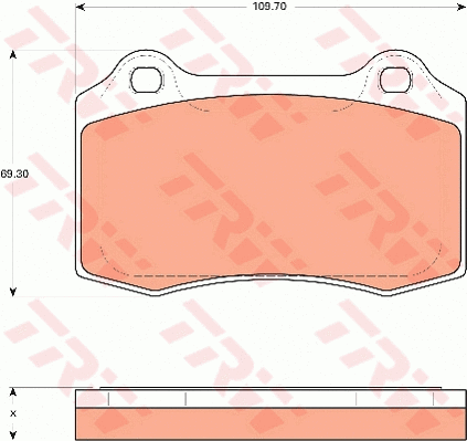 Brake Pad Set, disc brake (GDB7678)