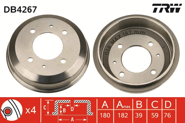 Brake Drum (DB4267)