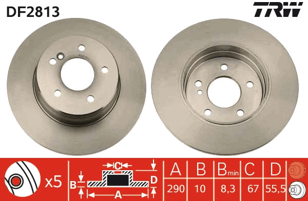 Brake Disc (DF2813)
