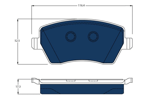 Brake Pad Set, disc brake (GDB3332BTE)
