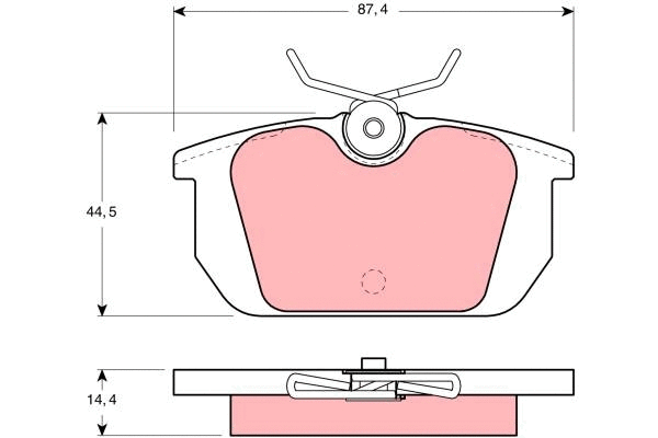 Brake Pad Set, disc brake (GDB466)
