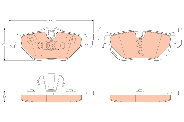 Brake Pad Set, disc brake (GDB2050)