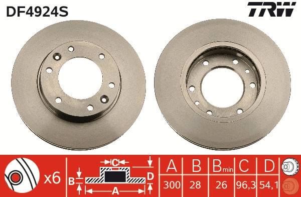 Brake Disc (DF4924S)