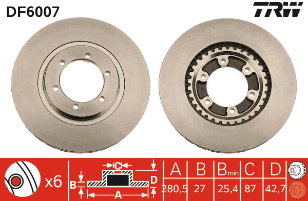 Brake Disc (DF6007)
