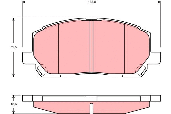 Brake Pad Set, disc brake (GDB3286)