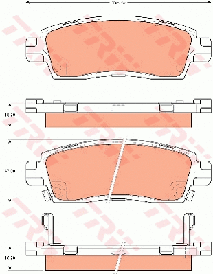 Brake Pad Set, disc brake (GDB7658)