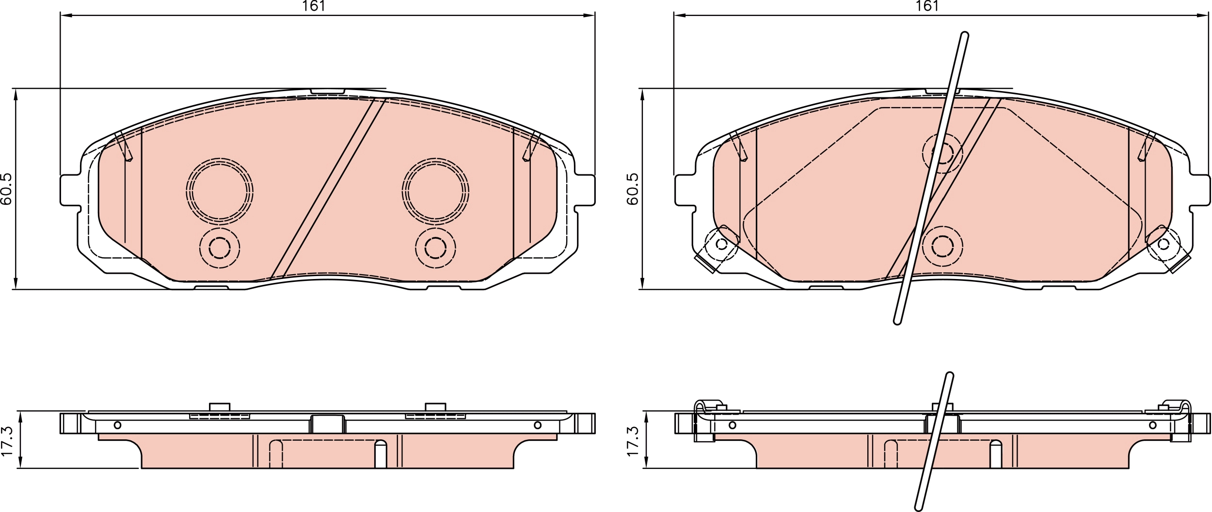 Brake Pad Set, disc brake (GDB8984AT)