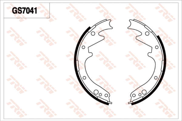 Brake Shoe Set, parking brake (GS7041)