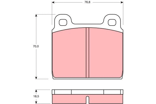 Brake Pad Set, disc brake (GDB407)