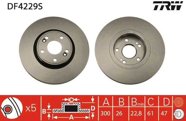 Brake Disc (DF4229S)