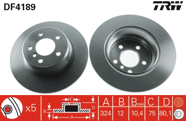 Brake Disc (DF4189)